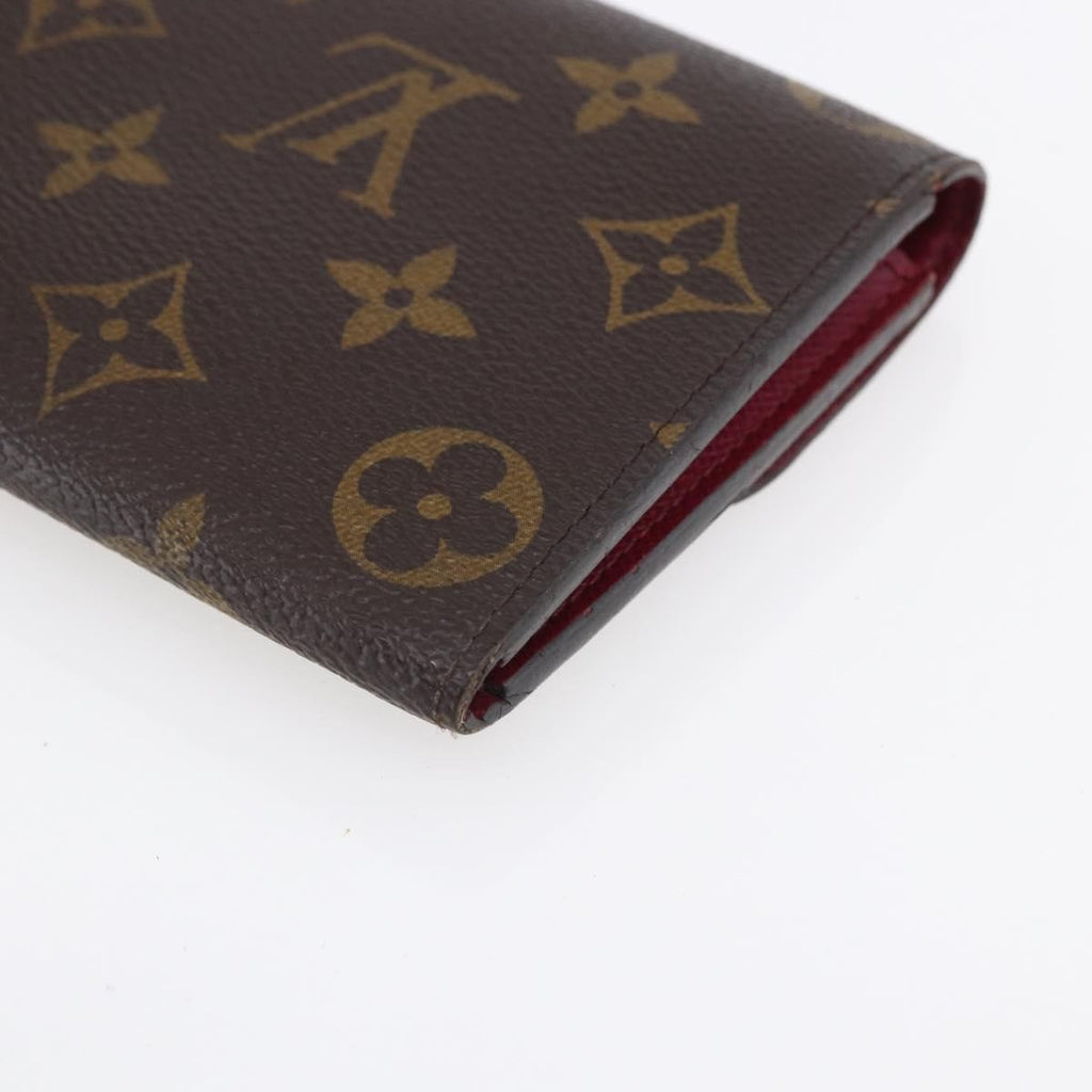Louis Vuitton Emilie Wallet Monogram Canvas Brown Canvas Wallets Accessory