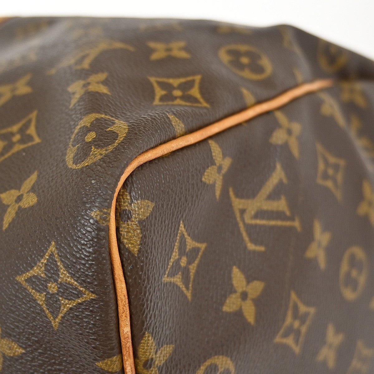 Louis Vuitton Keepall Bag Monogram Canvas Brown Canvas Travel Bag