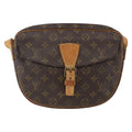 Louis Vuitton Jeune Fille Handbag Monogram Canvas Brown Canvas Shoulder Bag