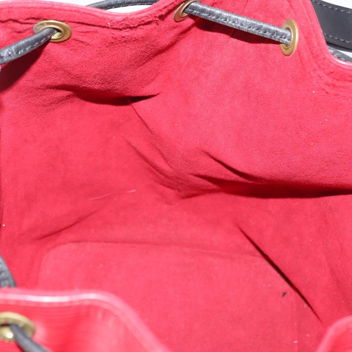 Louis Vuitton Bicolor Petit Noe Handbag Epi Leather Red Leather Shoulder Bag