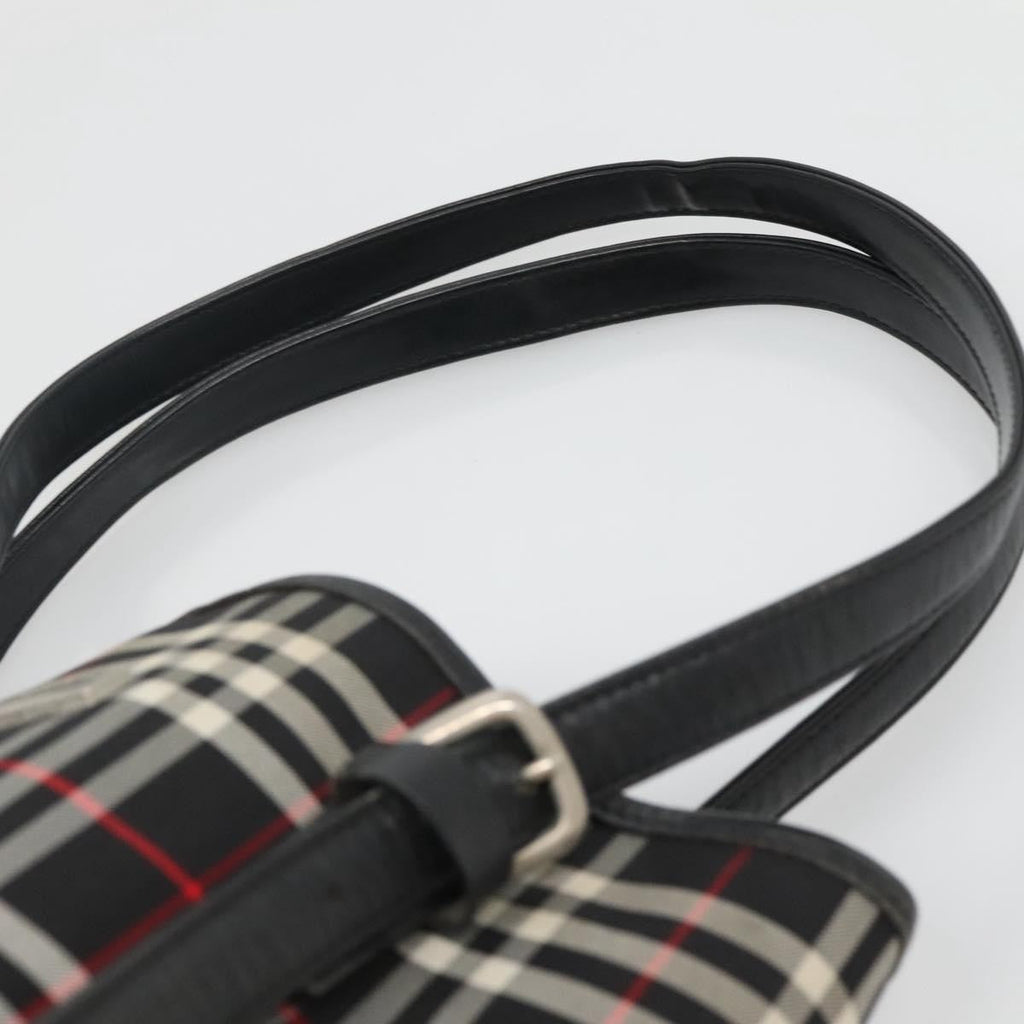 Burberry Nova Check Blue Label Nylon Black Nylon Tote Bag