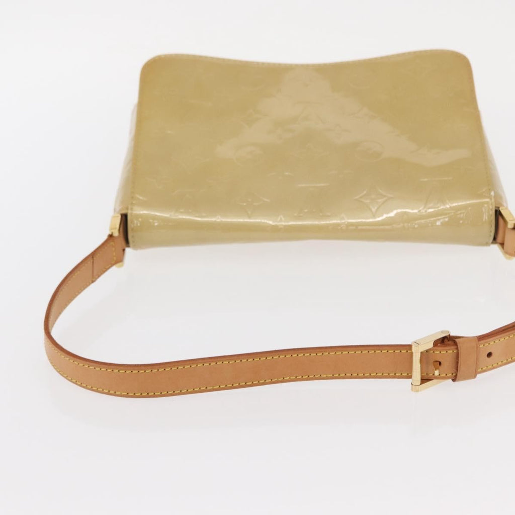 Louis Vuitton Thompson Street Handbag Monogram Vernis Beige Patent_Leather Shoulder Bag