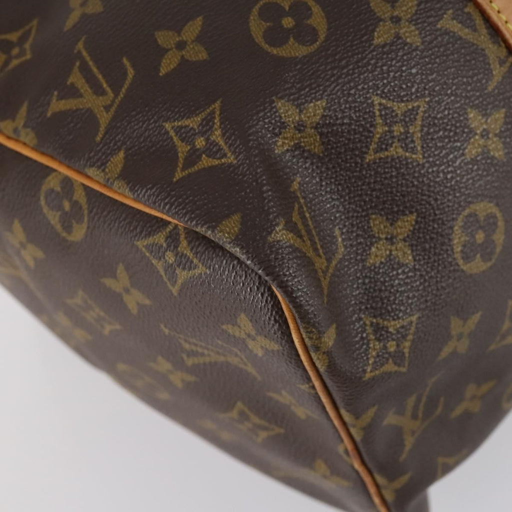 Louis Vuitton Sac Souple Handbag Monogram Canvas Brown Canvas Travel Bag