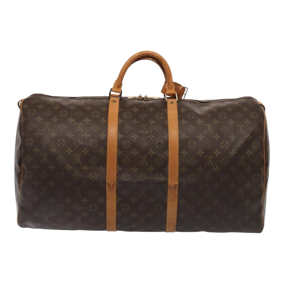 Louis Vuitton Keepall Bag Monogram Canvas Brown Canvas Travel Bag
