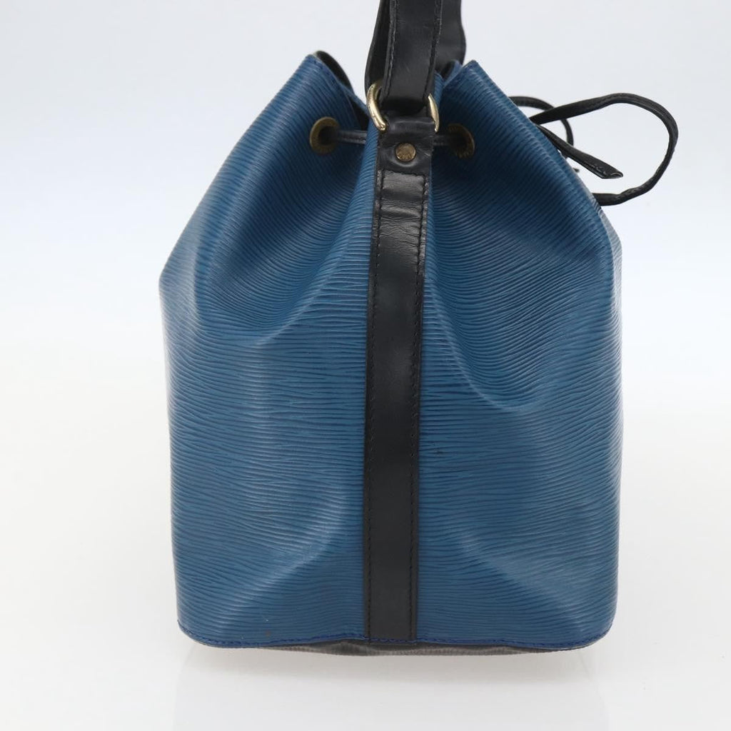Louis Vuitton Bicolor Petit Noe Handbag Epi Leather Blue Leather Shoulder Bag