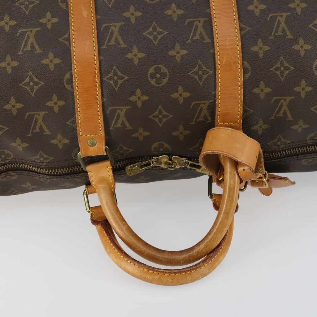 Louis Vuitton Keepall Bag Monogram Canvas Brown Canvas Travel Bag