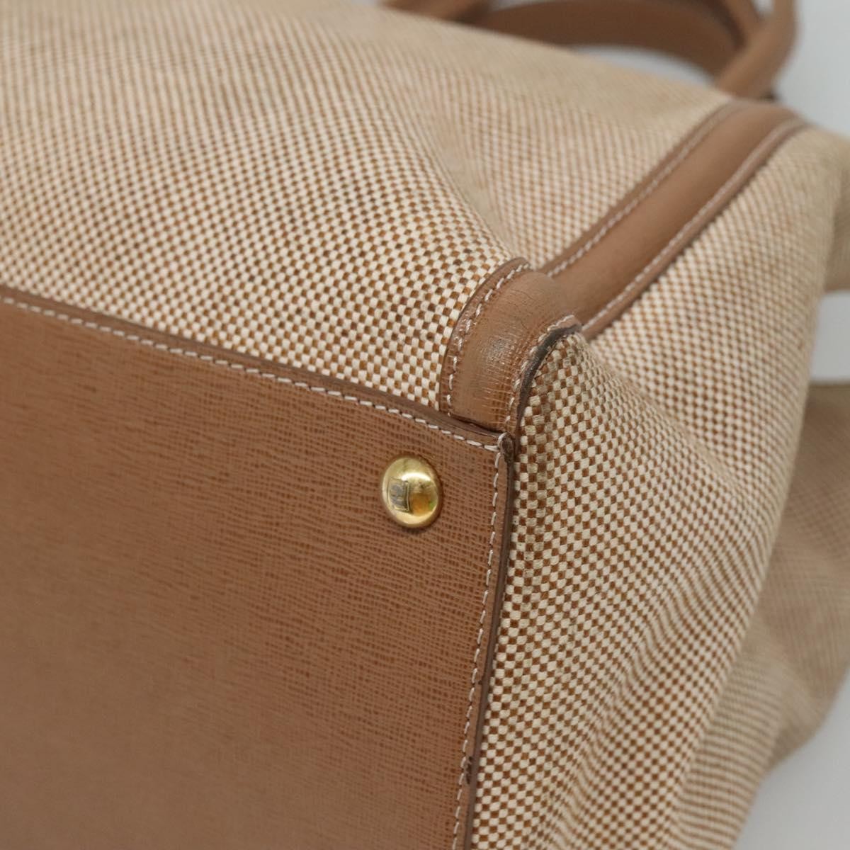 Fendi 2Jours Bag Canvas Beige Canvas Tote Bag Bag