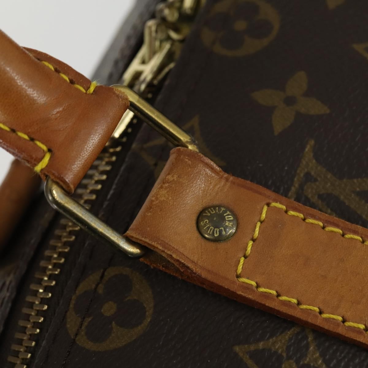 Louis Vuitton Keepall Bag Monogram Canvas Brown Canvas Travel Bag