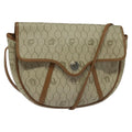 Christian Dior Vintage Honeycomb Shoulder Bag Canvas Beige Canvas Bag (Pre-Owned)