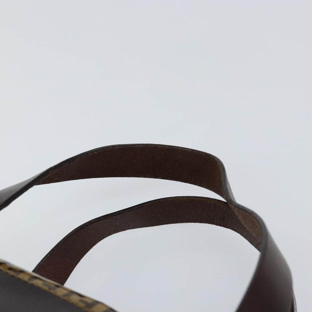 Fendi Zip Tote Canvas Beige Canvas Tote Bag Bag