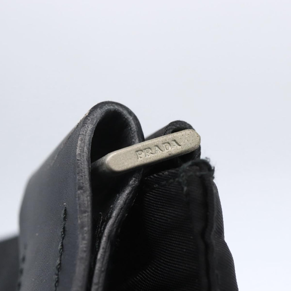 Prada Flat Messenger Bag Tessuto Black Nylon Shoulder Bag Bag