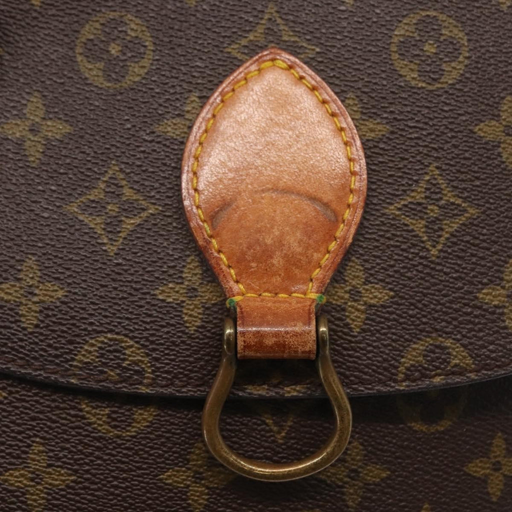 Louis Vuitton Saint Cloud Handbag Monogram Canvas Brown Canvas Shoulder Bag
