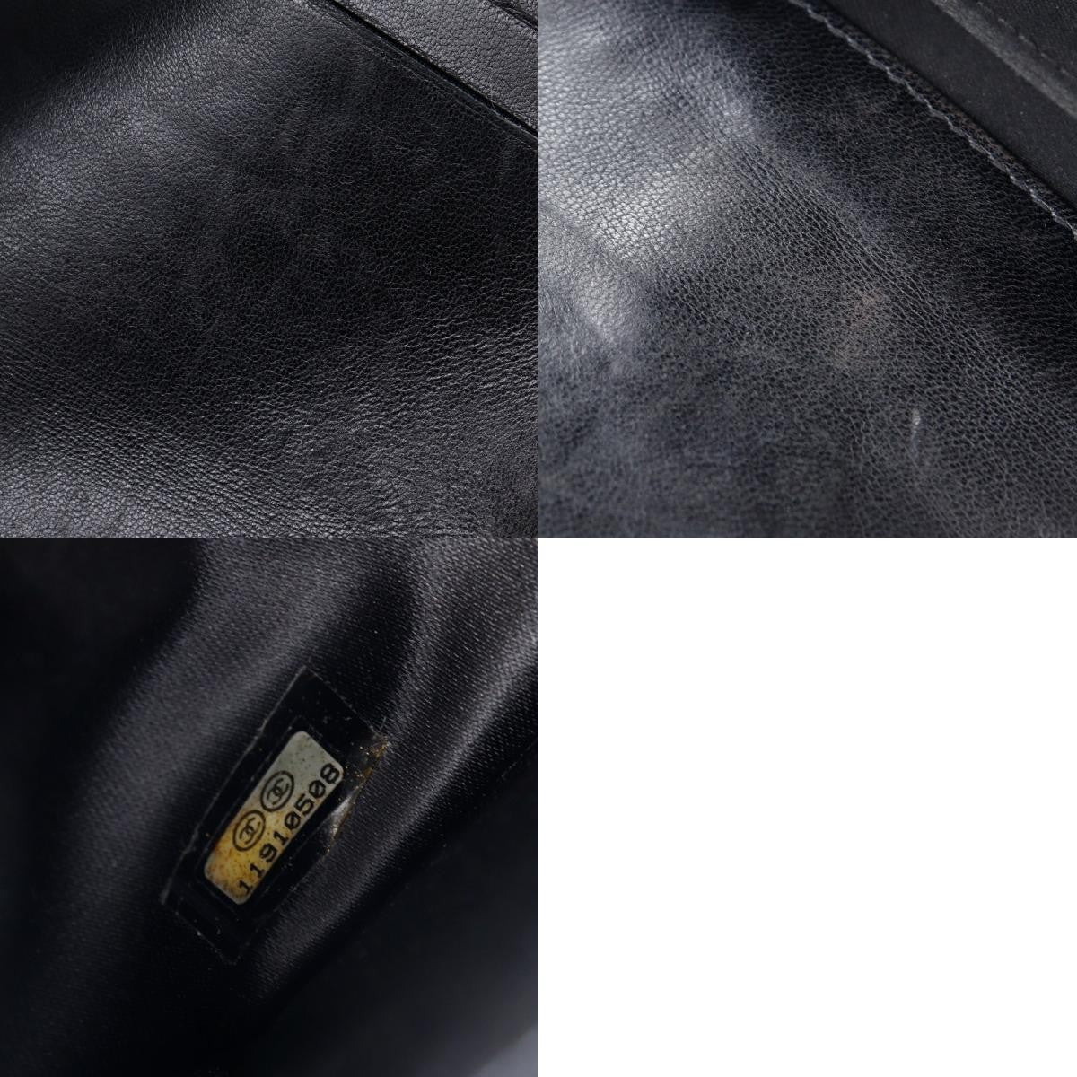 Chanel Bi-Fold Wallet Quilted Patent Black Patent_Leather Wallets Accessory