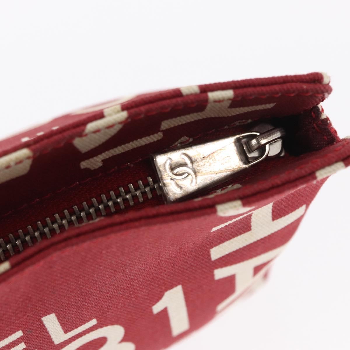 Chanel 31 Rue Cambon Clutch Canvas Red Canvas Clutche & Pouche Bag