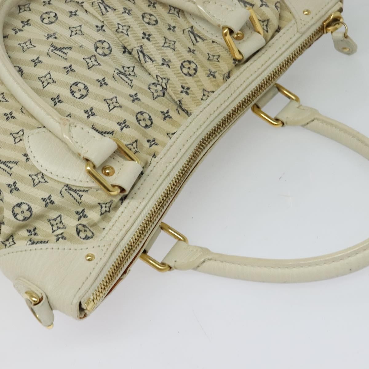 Louis Vuitton Marina Handbag Mini Lin Croisette Beige Canvas Handbag