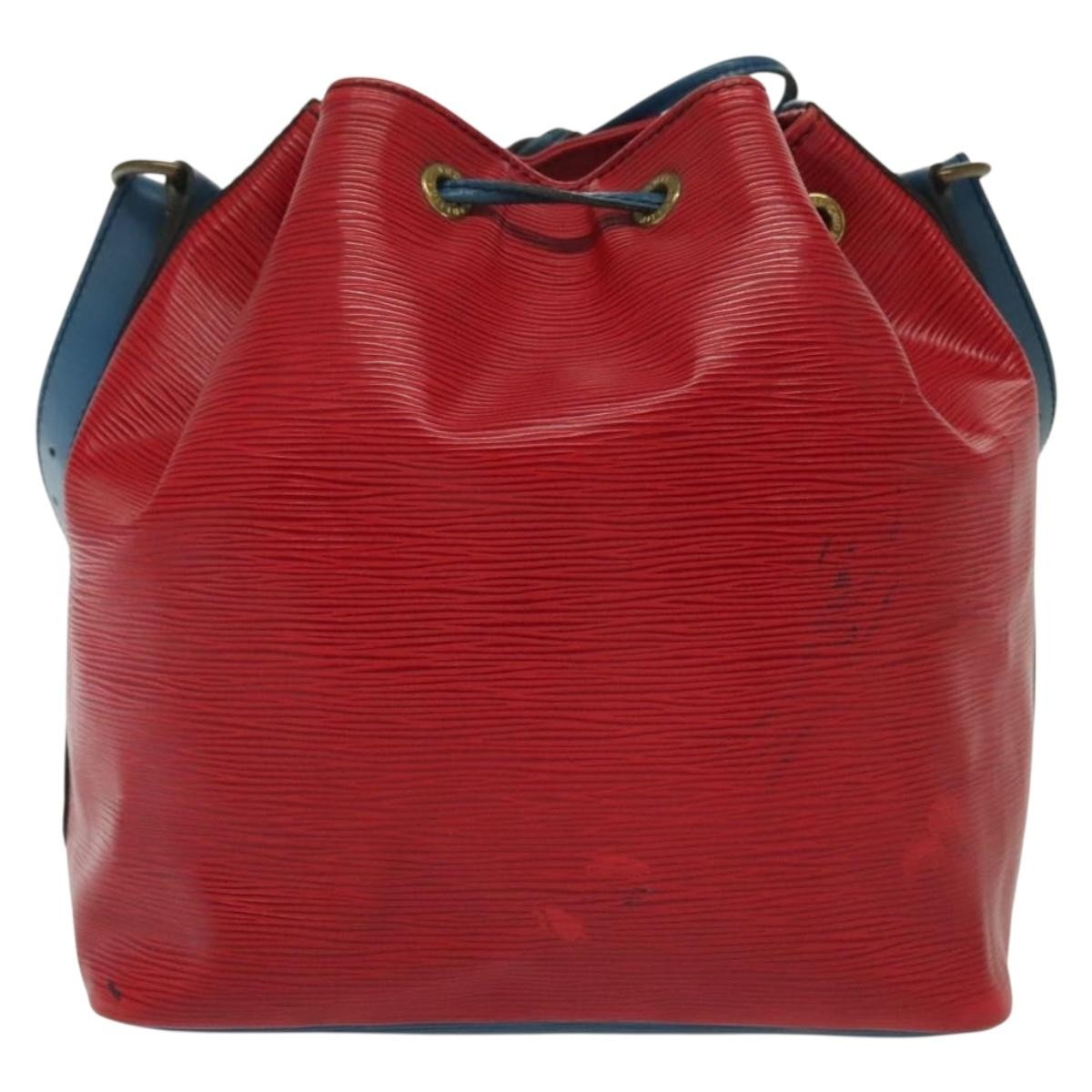 Louis Vuitton Petit Noe Handbag Epi Leather Red Leather Shoulder Bag