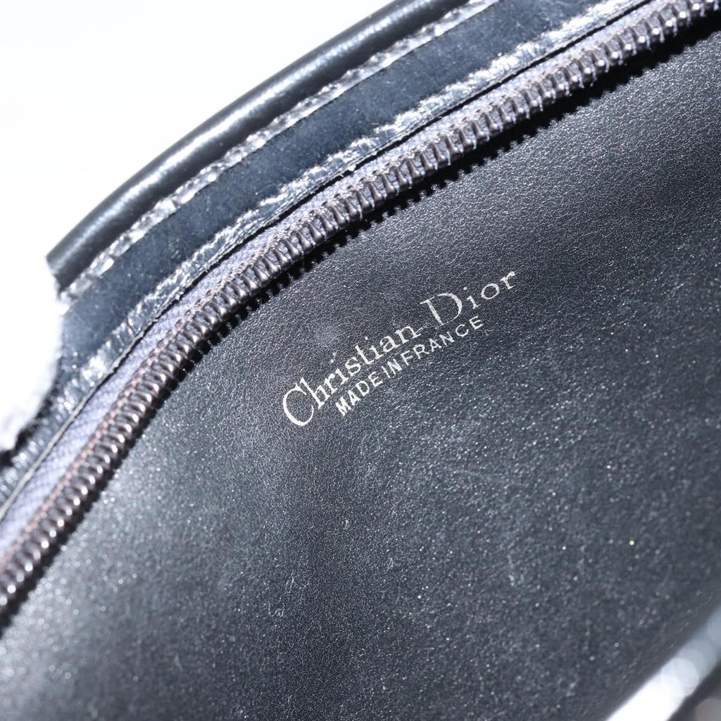 Christian Dior Vintage Trotter Shoulder Bag Canvas Navy Canvas Shoulder Bag Bag (Pre-Owned)