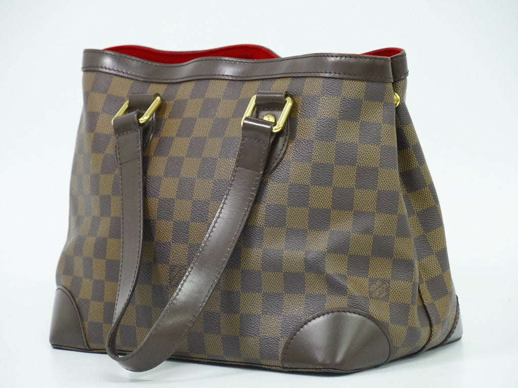 Louis Vuitton Hampstead Handbag Damier Brown Canvas Handbag
