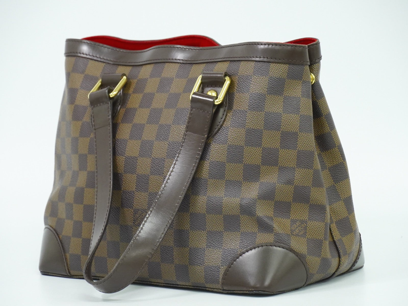 Louis Vuitton Hampstead Handbag Damier Brown Canvas Handbag