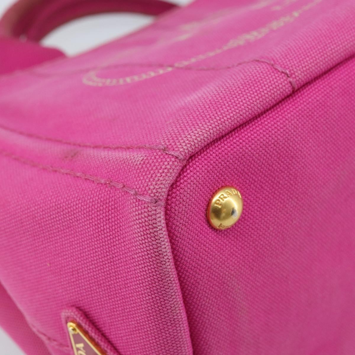 Prada Canapa Tote Canvas Pink Canvas Tote Bag Bag