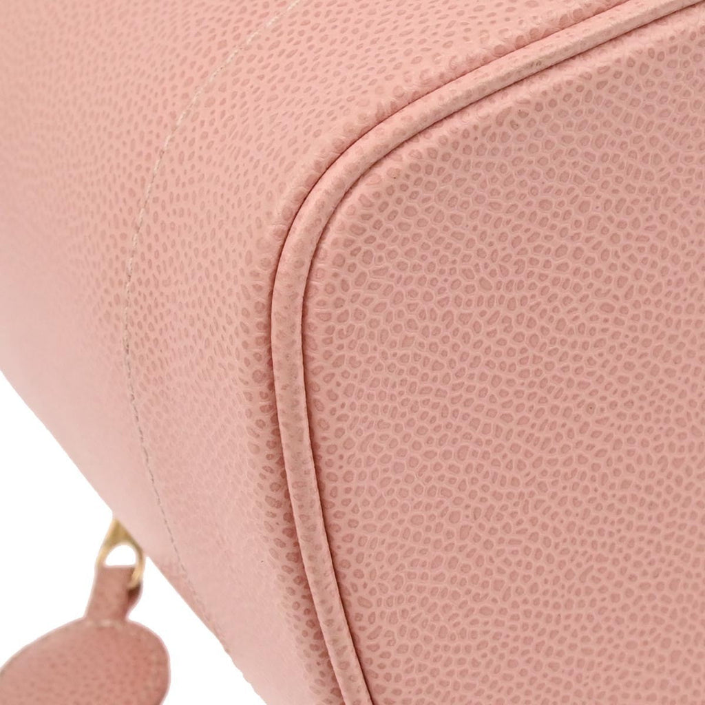 Chanel Vintage Timeless Cosmetic Case Caviar Pink Leather Clutche & Pouche Bag