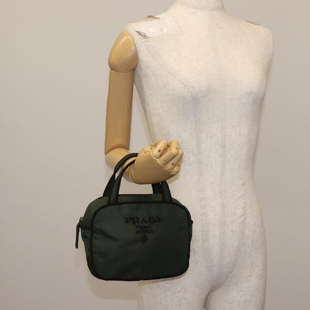 Prada Vintage Handbag Tessuto Khaki Nylon Handbag