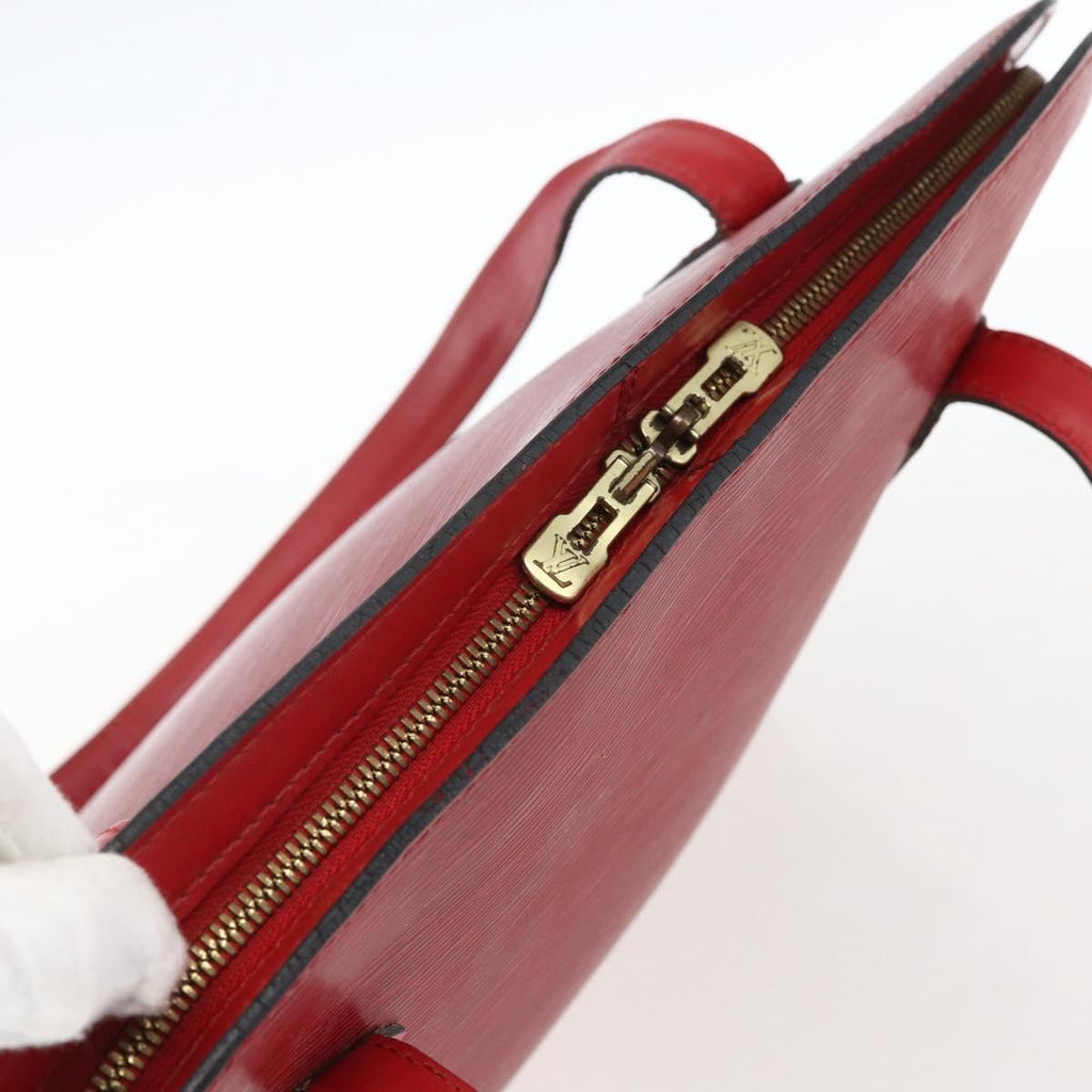 Louis Vuitton Lussac Handbag Epi Leather Red Leather Shoulder Bag