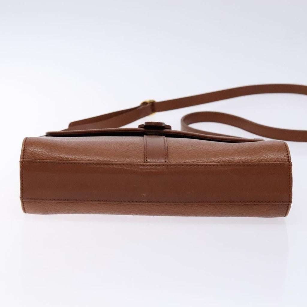 Burberry Flap Shoulder Bag Leather Brown Leather Shoulder Bag