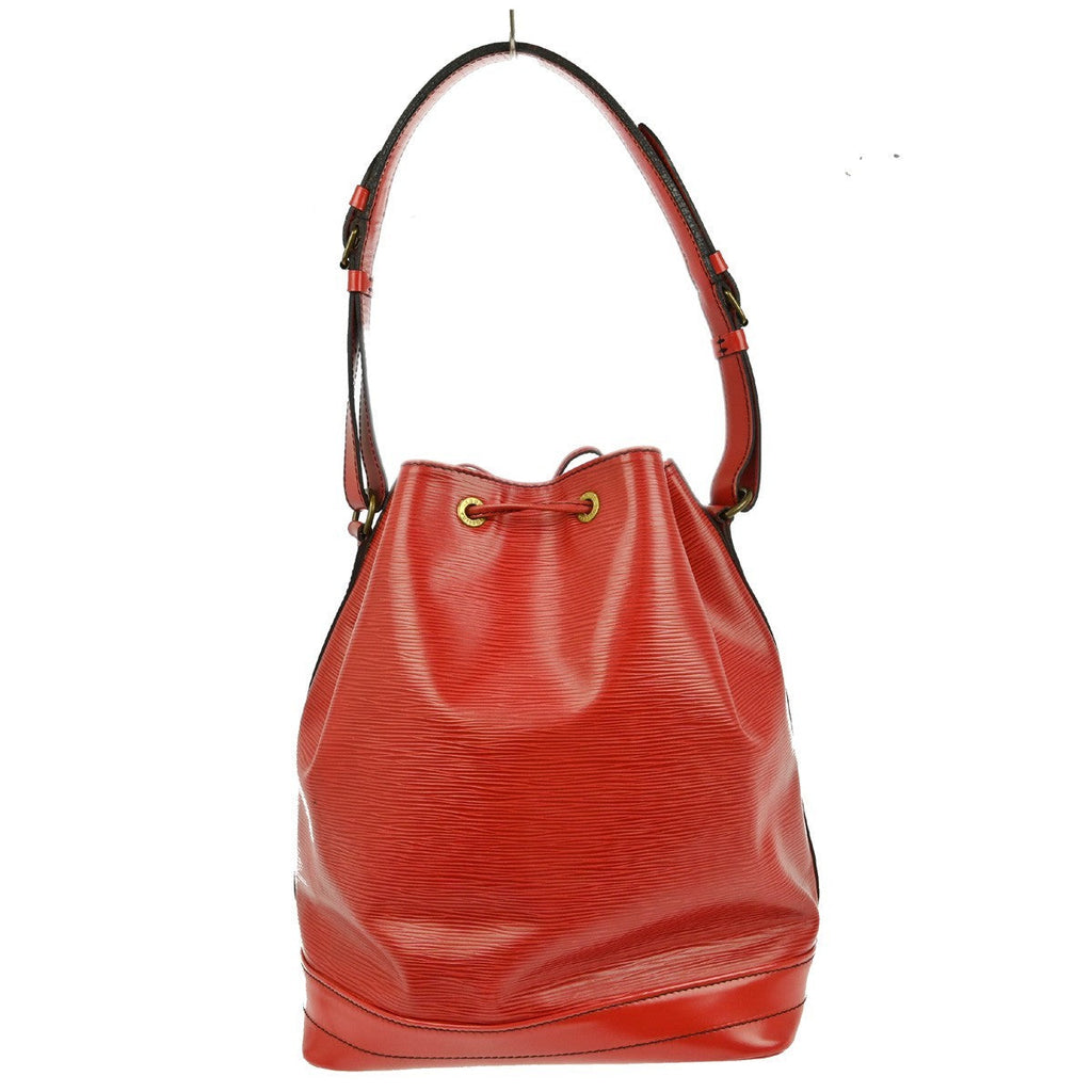 Louis Vuitton Noe Handbag Epi Leather Red Leather Shoulder Bag