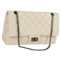 Chanel Reissue 2.55 Flap Bag Quilted Caviar White Leather Shoulder Bag Bag