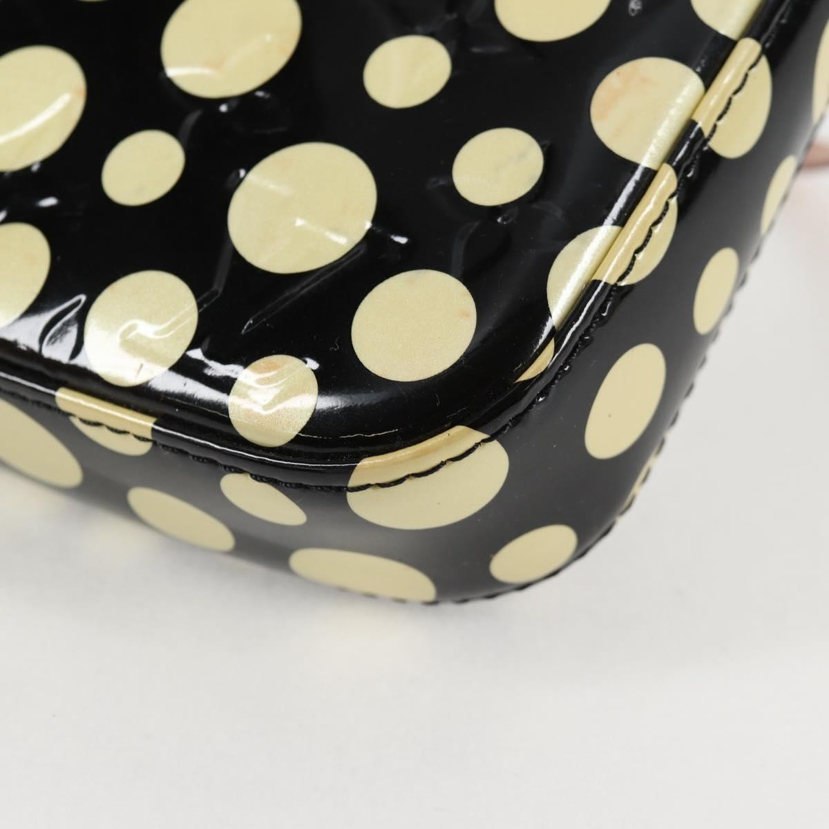 Louis Vuitton Pochette Accessoires Nm Kusama Infinity Dots Monogram Vernis Black Patent_Leather Clutche & Pouche Bag