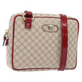 Celine Vintage Macadam Shoulder Bag Canvas Beige Canvas Shoulder Bag Bag