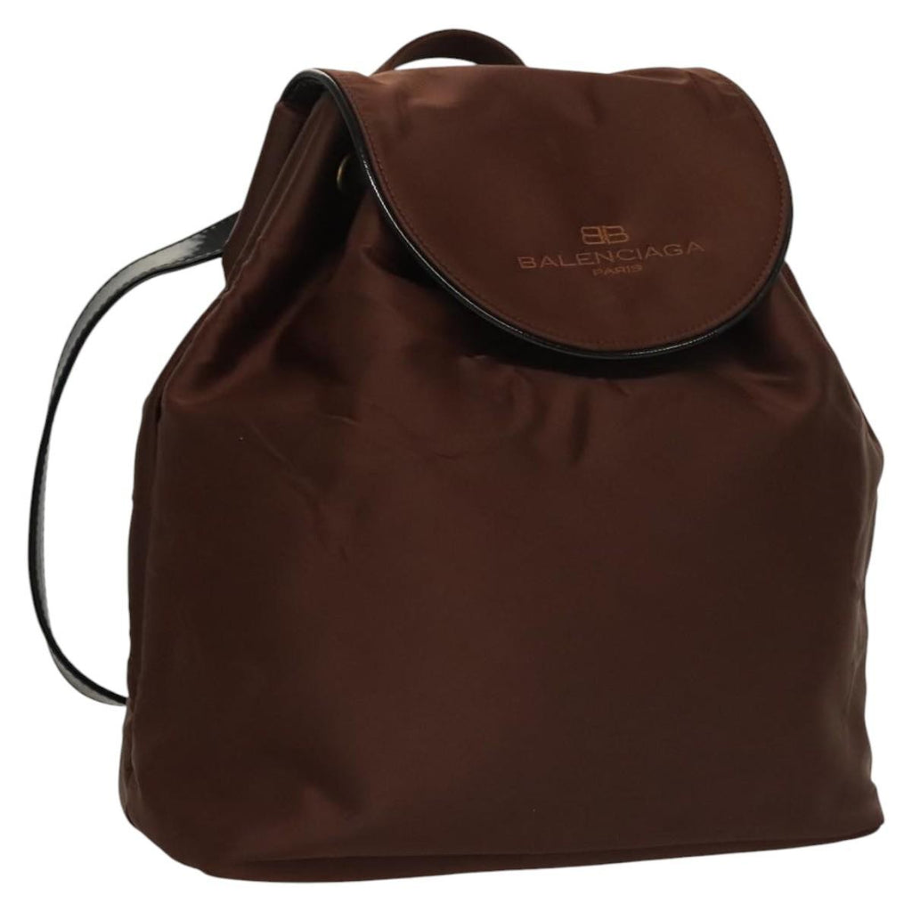 Balenciaga Vintage Backpack Nylon Brown Nylon Backpack