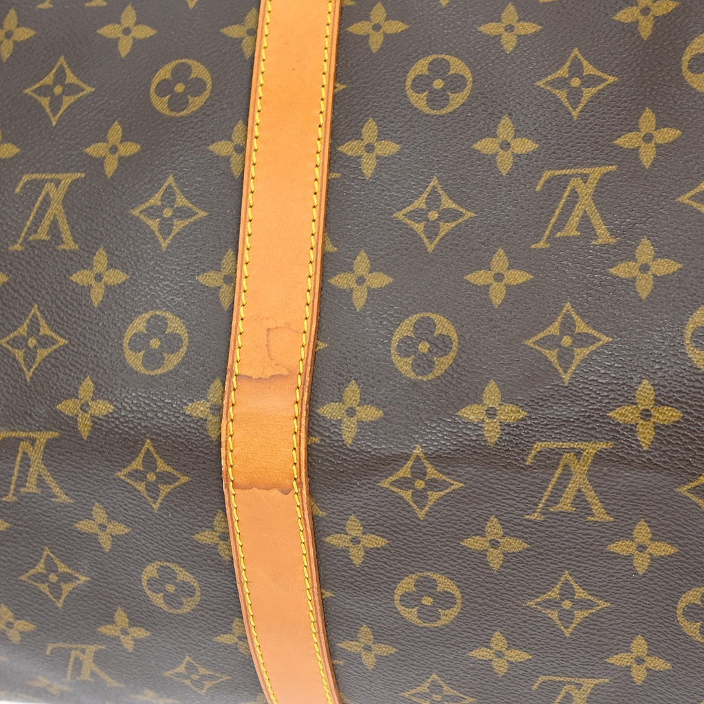 Louis Vuitton Keepall Bag Monogram Canvas Brown Canvas Travel Bag