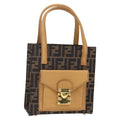Fendi Vintage Top Handle Bag Zucca Canvas Brown Canvas Handbag