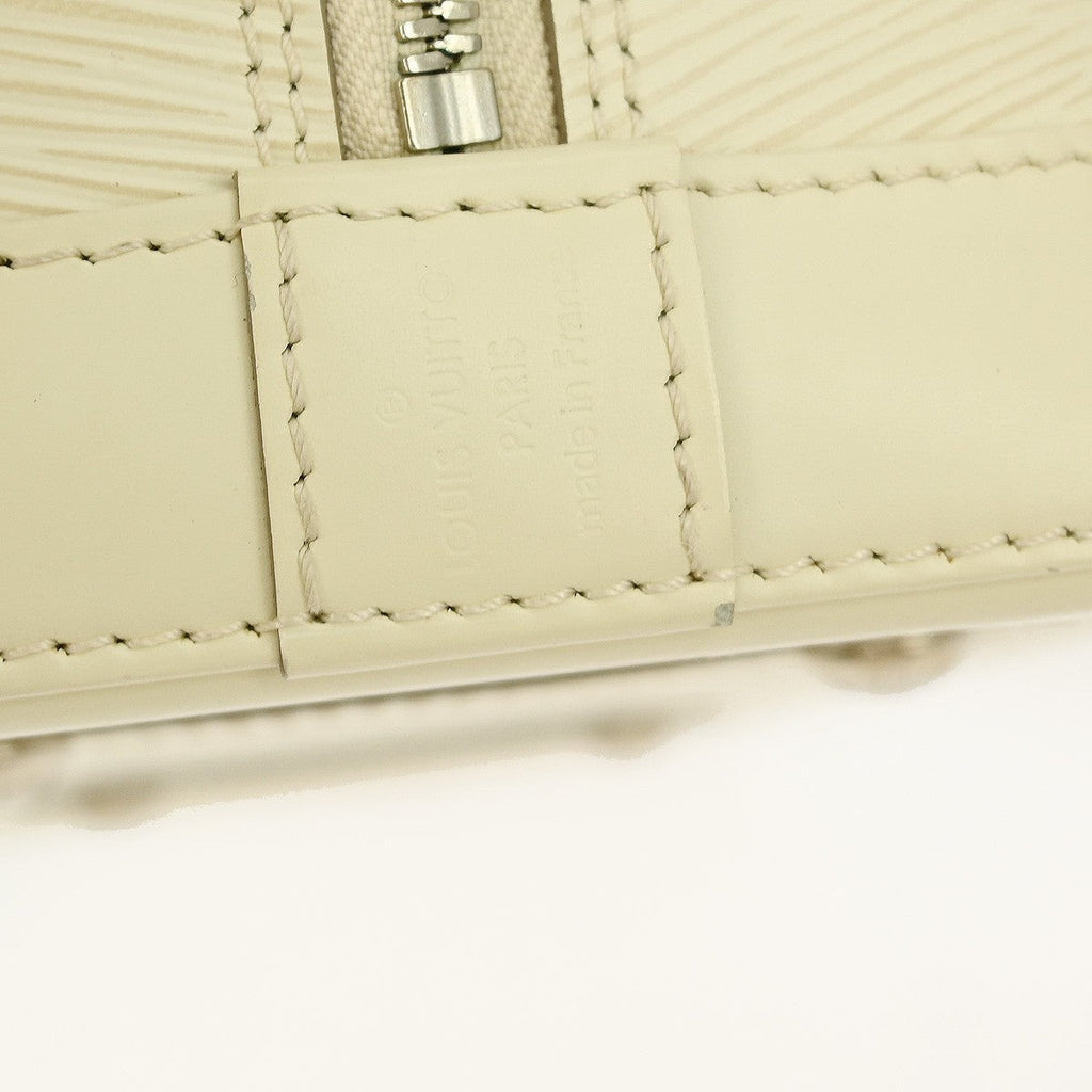 Louis Vuitton Alma Handbag Epi Leather Beige Leather Handbag