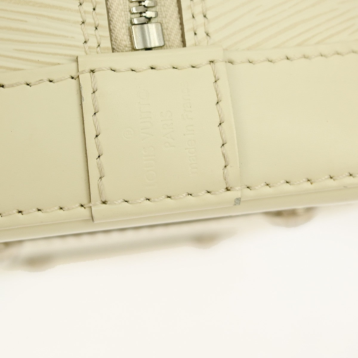 Louis Vuitton Alma Handbag Epi Leather Beige Leather Handbag