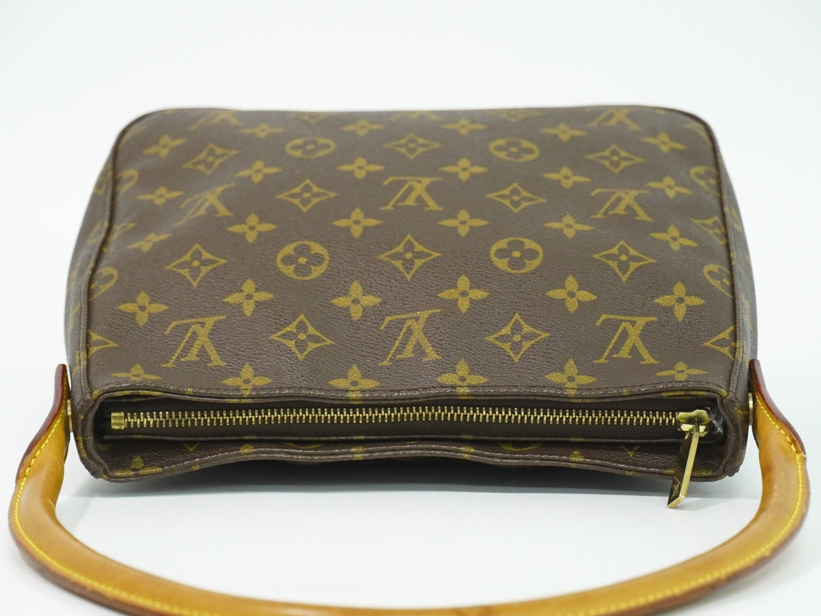 Louis Vuitton Monogram Looping Handbag Monogram Canvas Brown Canvas Shoulder Bag