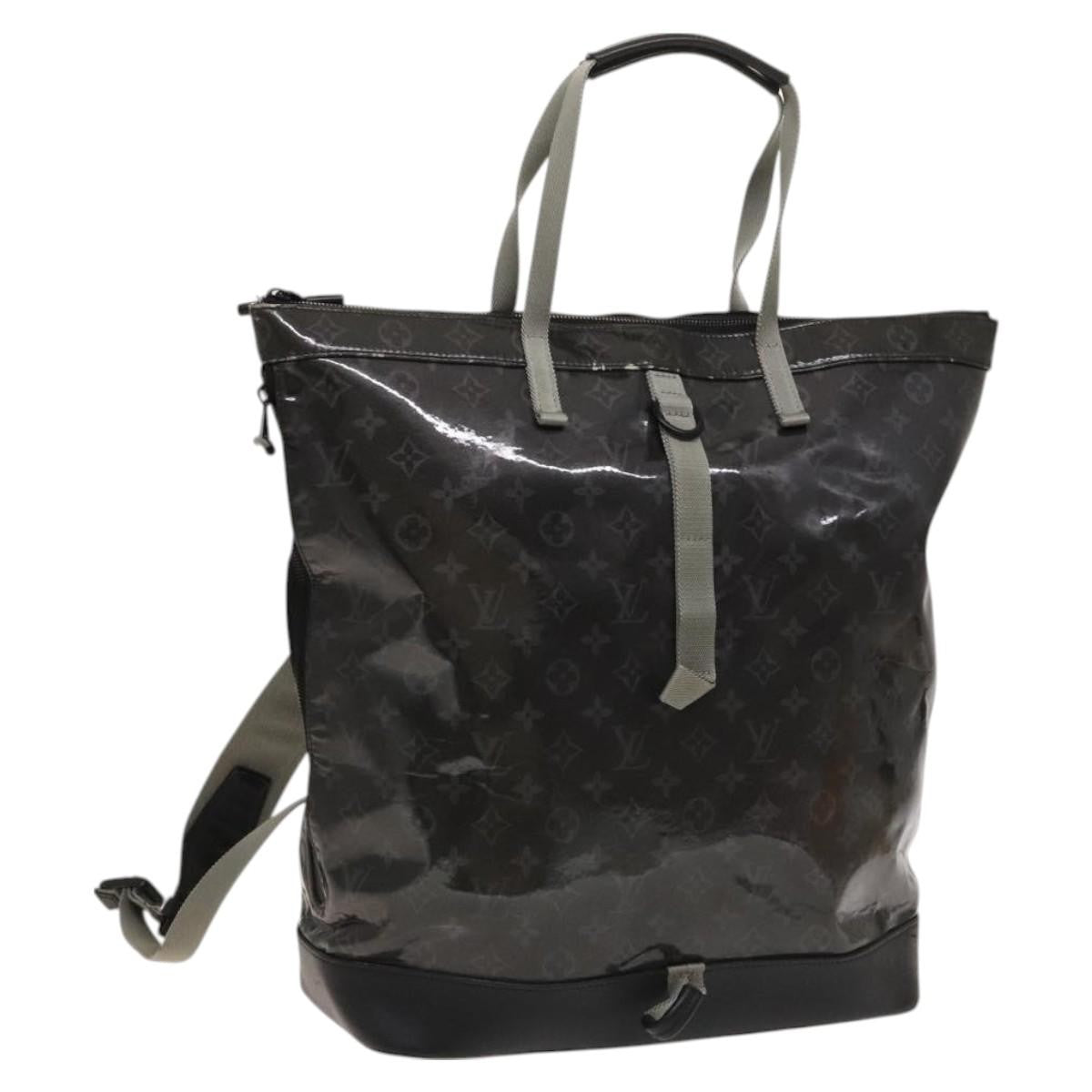 Louis Vuitton Zipped Tote Limited Edition Monogram Eclipse Glaze Canvas Black Canvas Backpack Bag