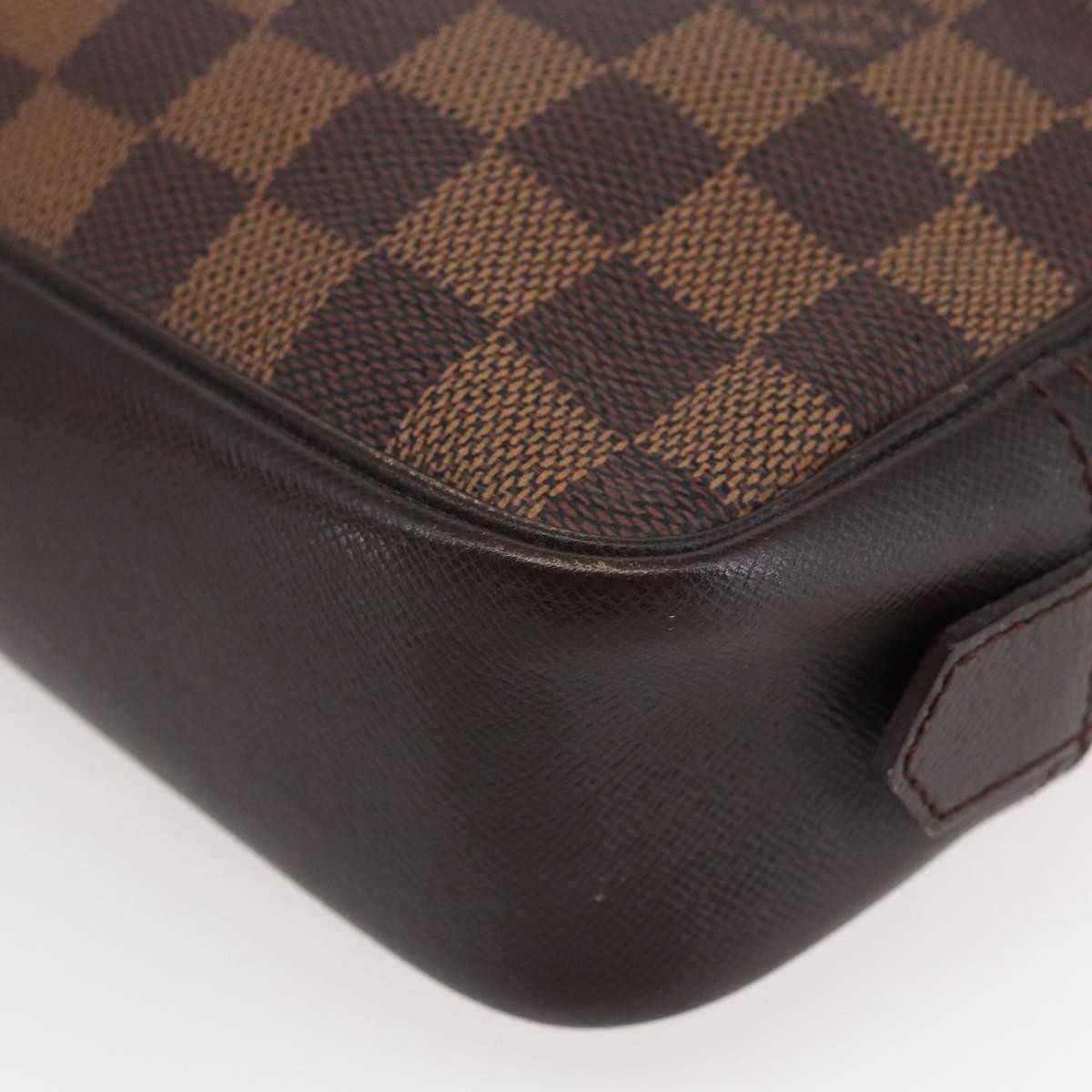 Louis Vuitton Trousse Toilette Damier Canvas Brown Canvas Clutche & Pouche Bag