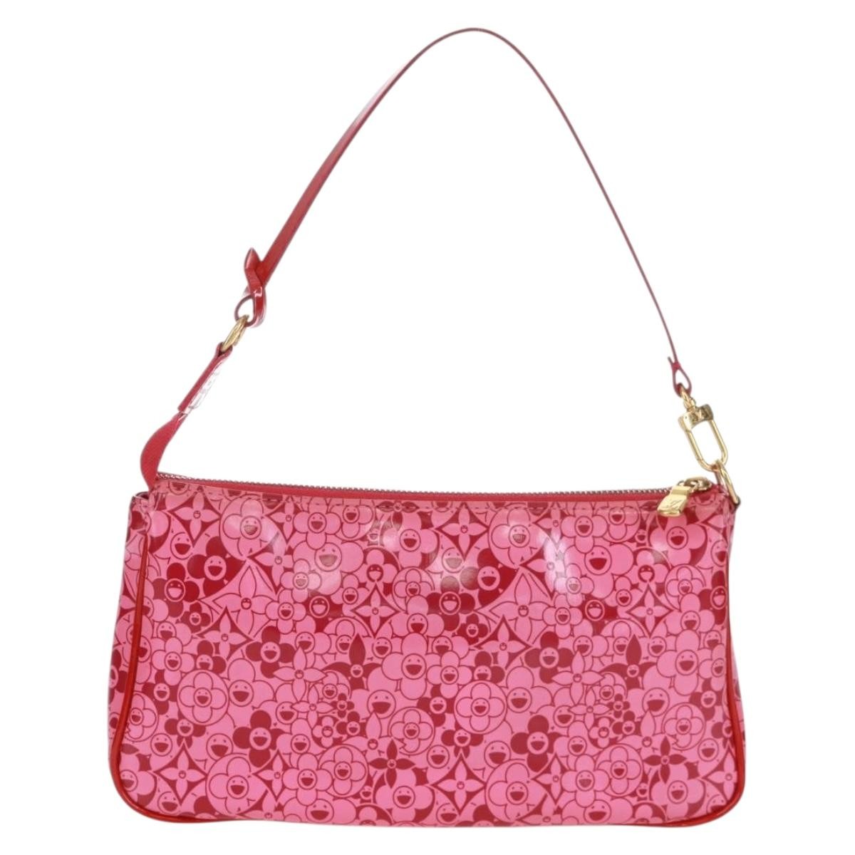 Louis Vuitton Pochette Accessoires Cosmic Blossom Pink Pvc Clutche & Pouche Bag