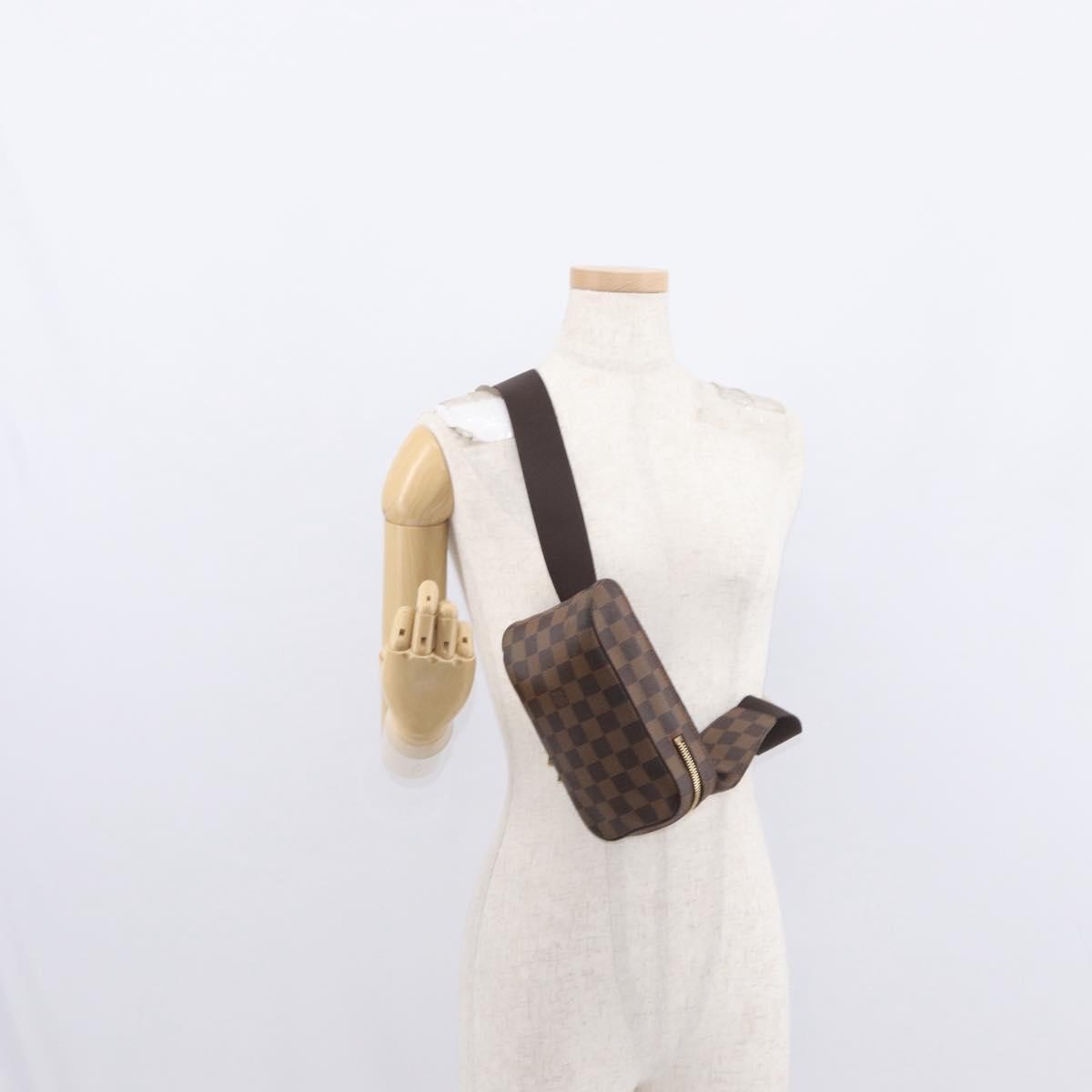 Louis Vuitton Geronimos Waist Bag Damier Brown Canvas Shoulder Bag