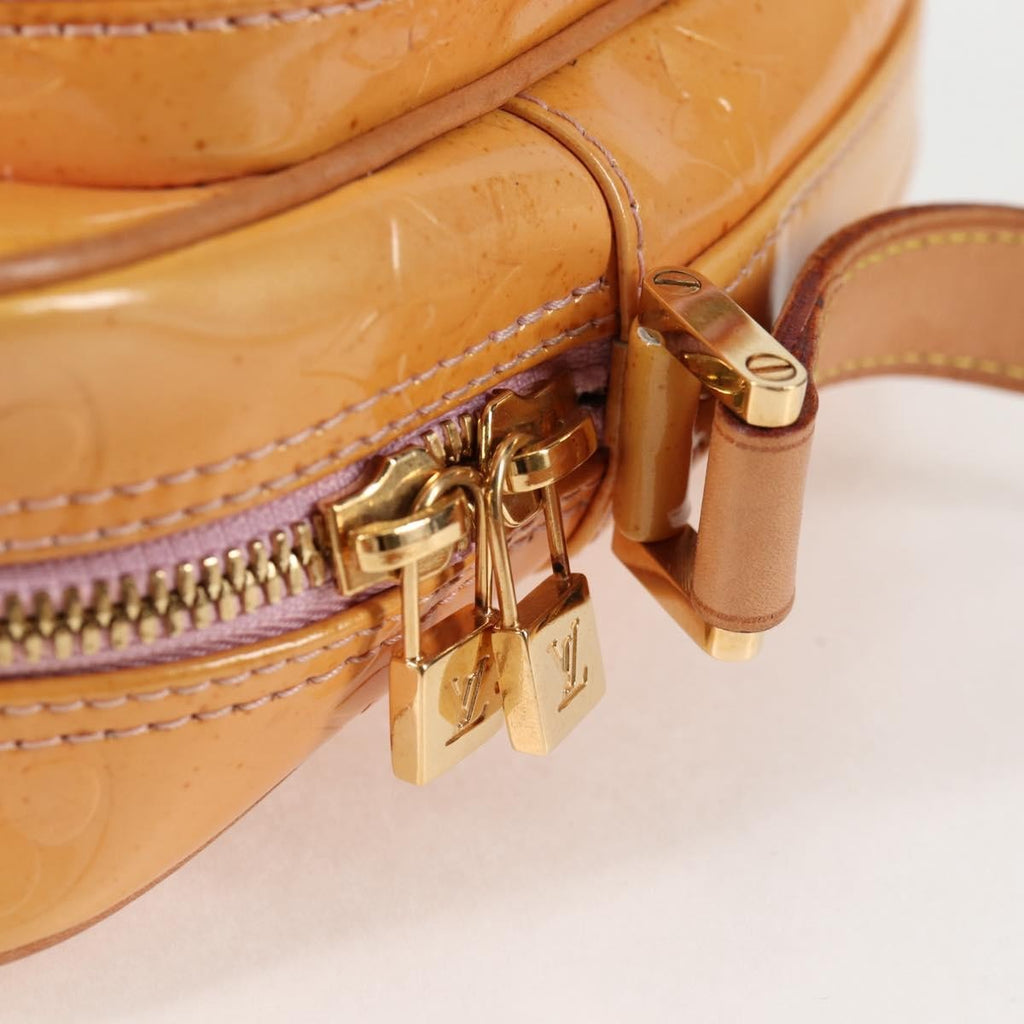 Louis Vuitton Wooster Handbag Monogram Vernis Beige Patent_Leather Bag