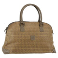 Fendi Zucchino Canvas Brown Canvas Handbag