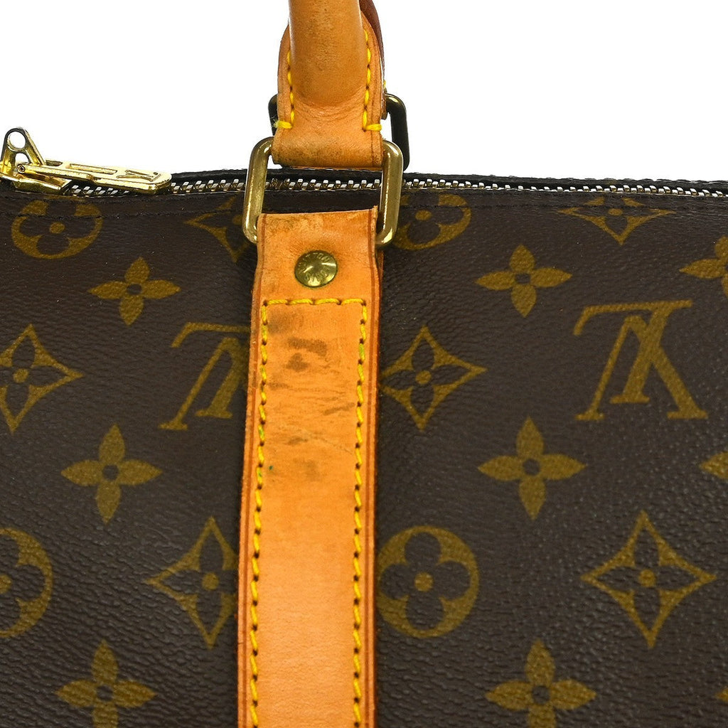 Louis Vuitton Keepall Bag Monogram Canvas Brown Canvas Travel Bag