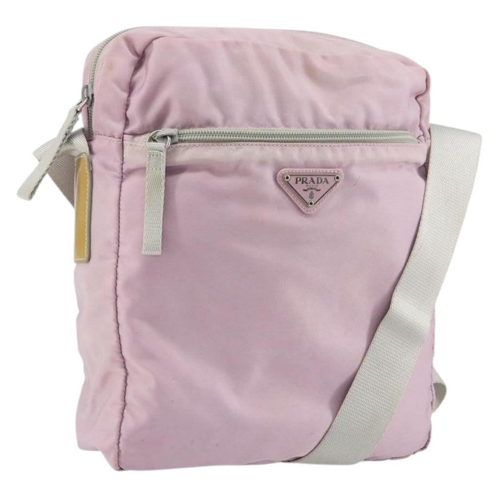 Prada Vintage Shoulder Bag Tessuto Pink Nylon Shoulder Bag Bag
