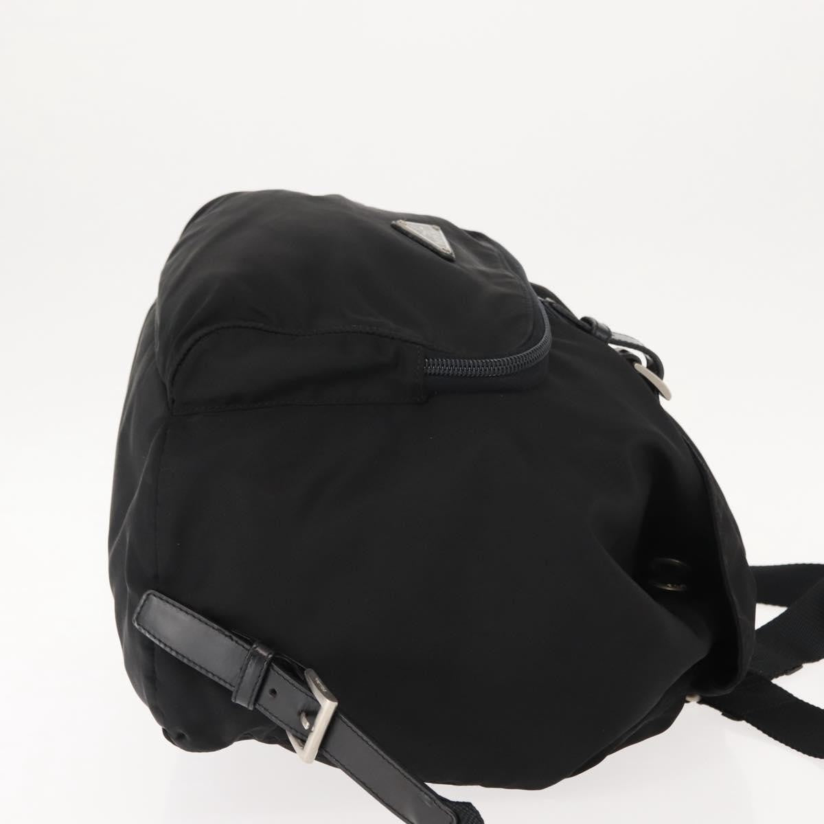 Prada Front Pocket Backpack Tessuto Black Nylon Backpack Bag
