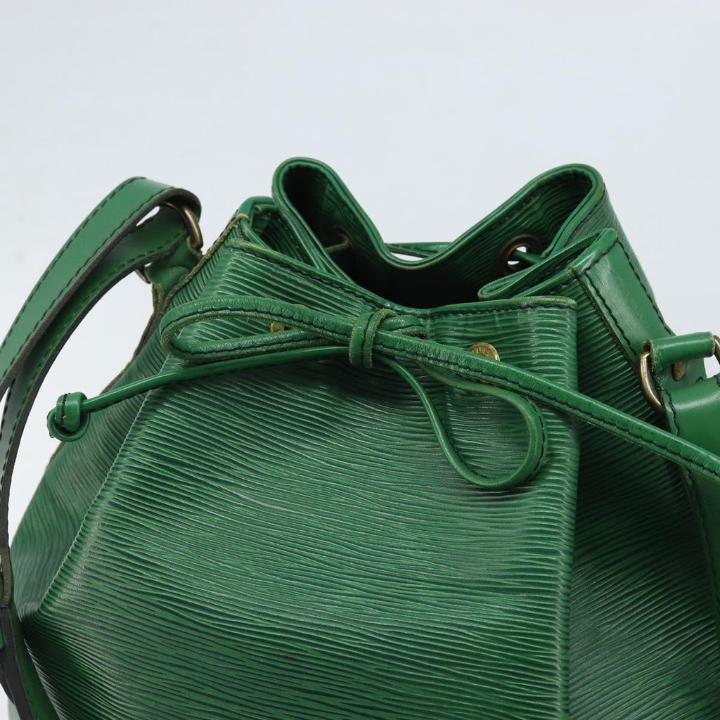 Louis Vuitton Noe Shoulder Bag Leather Green Leather Shoulder Bag