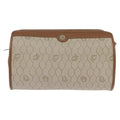 Christian Dior Vintage Honeycomb Shoulder Bag Canvas And Leather Beige Canvas Bag (Pre-Owned)