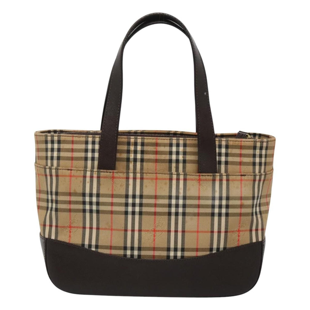 Burberry Nova Check Handbag Nova Check Canvas And Leather Beige Canvas Handbag